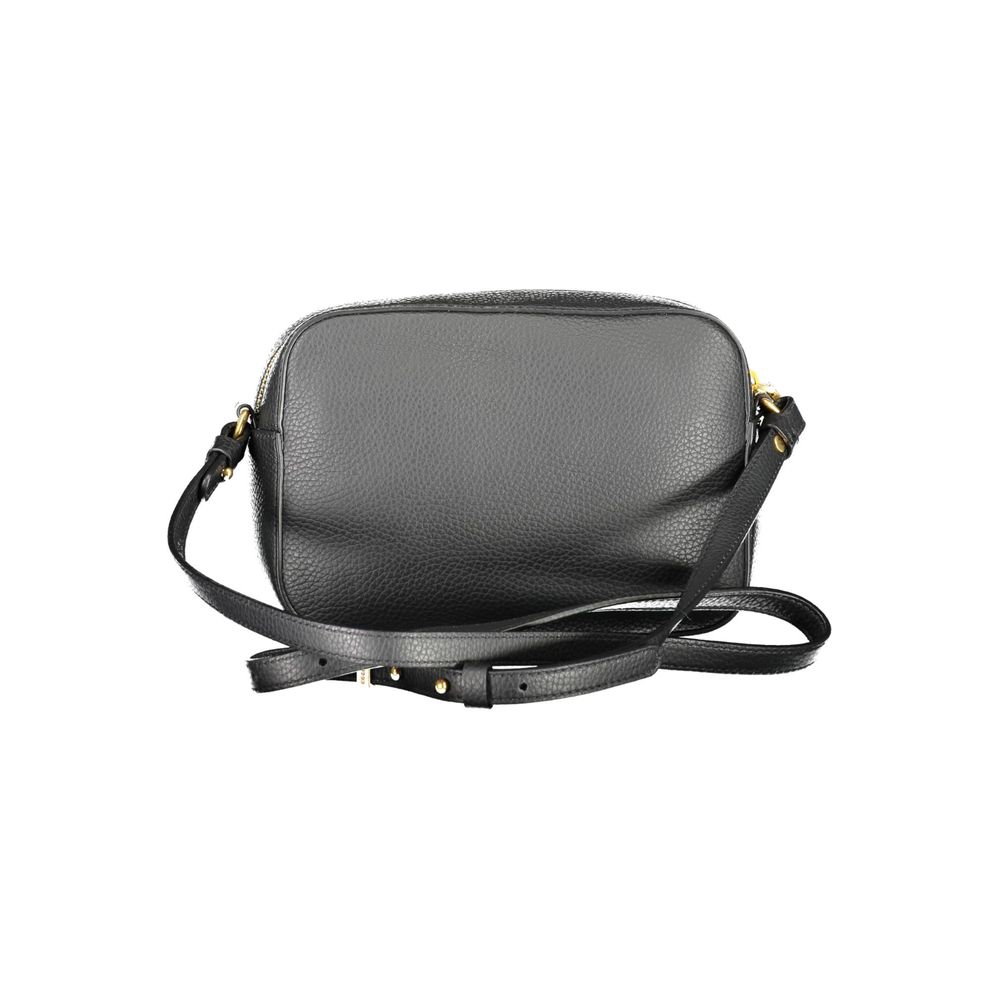 Black Leather Women Shoulder Bag