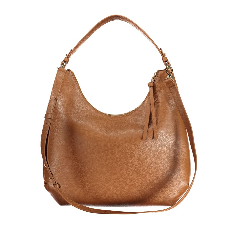 Marrone Leather Woman Handbag