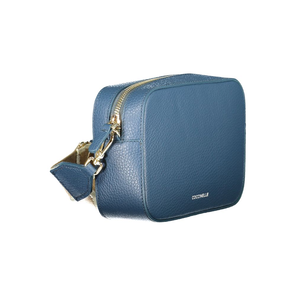 Blue Leather Women Handbag