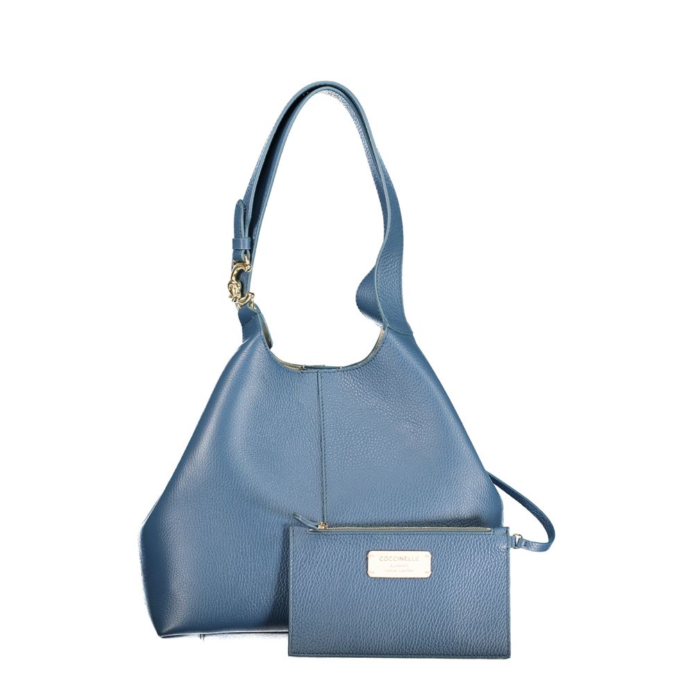 Blu Leather Woman Bag