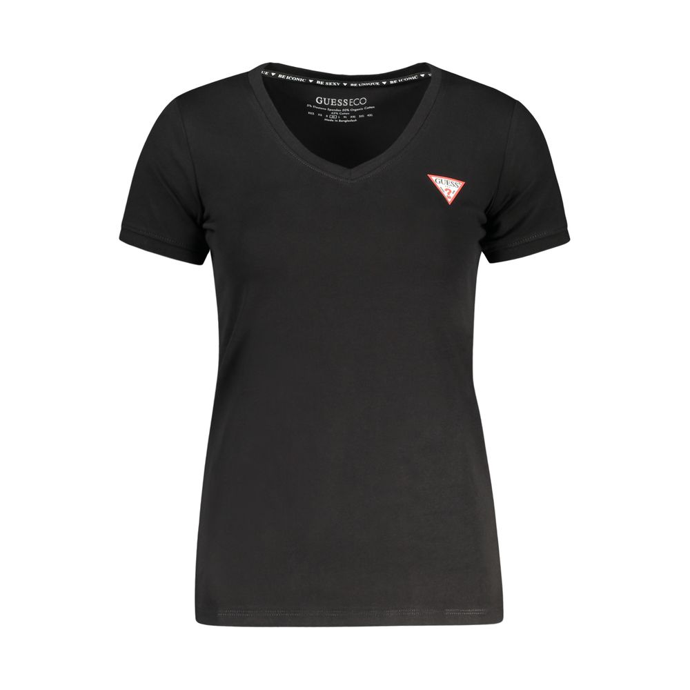 Black Cotton Women's T-Shirt