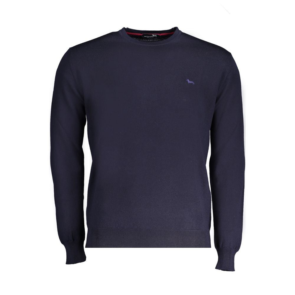 Blue Wool Men Sweater
