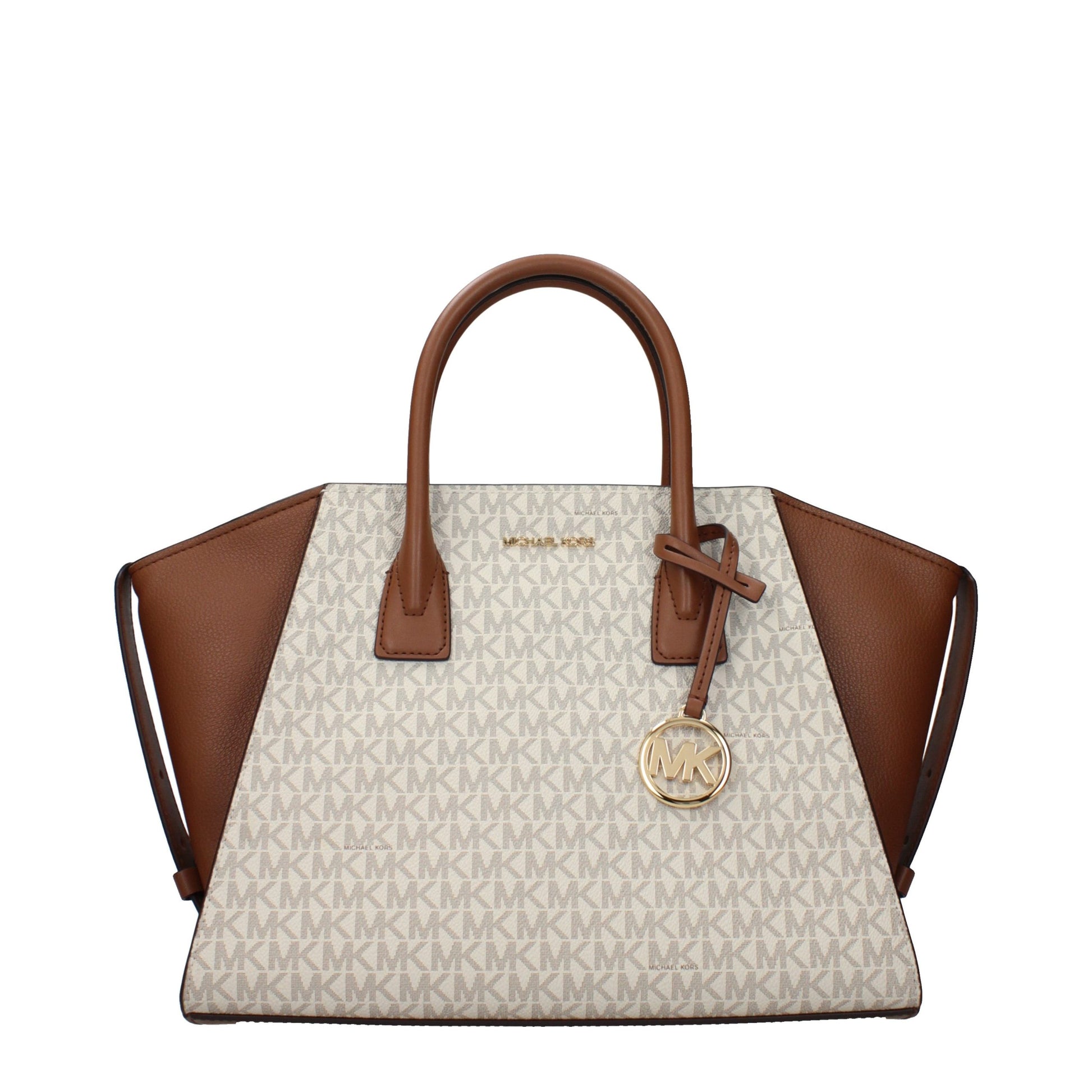 Beige Fabric Handbag