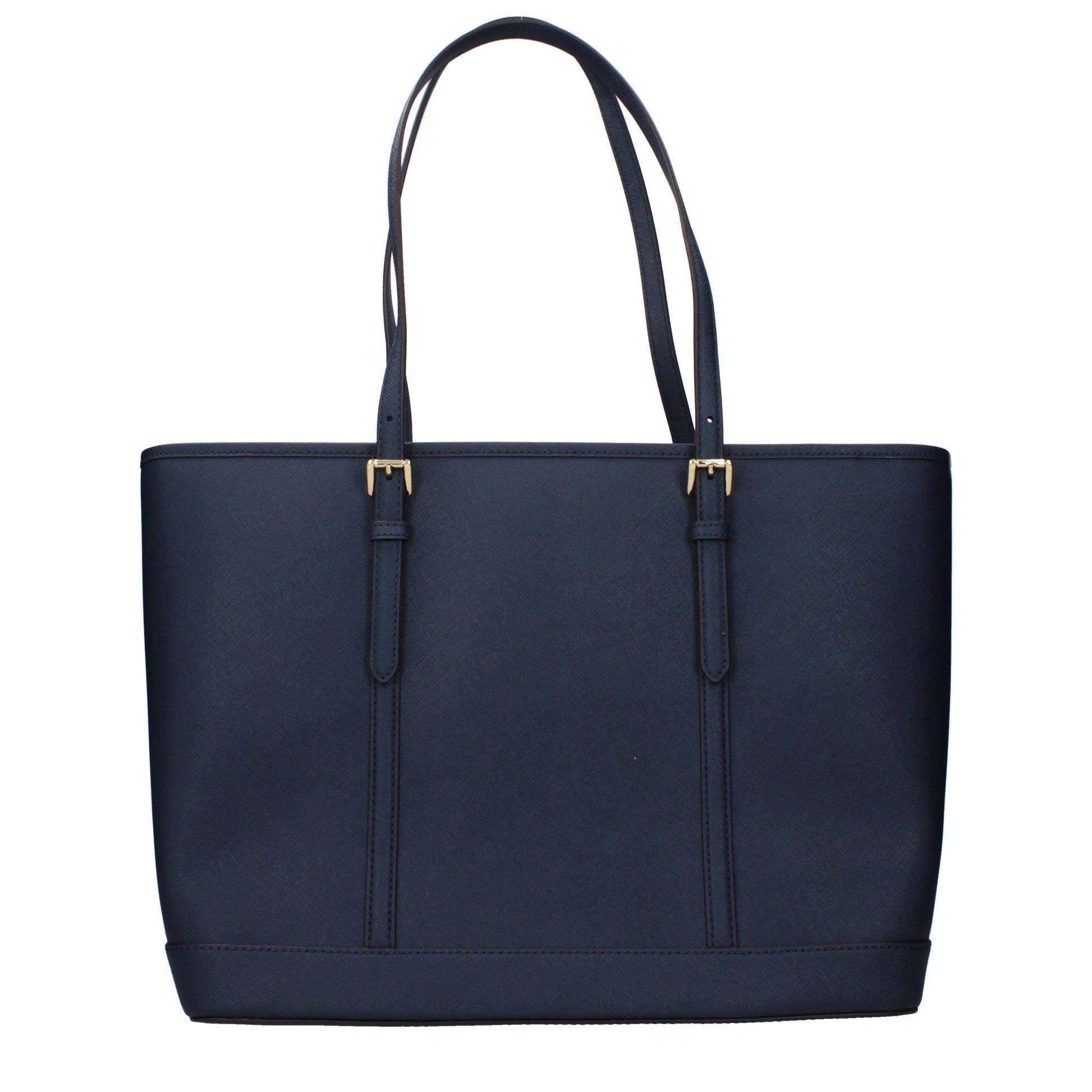 Blue Leather Shoulder Bag