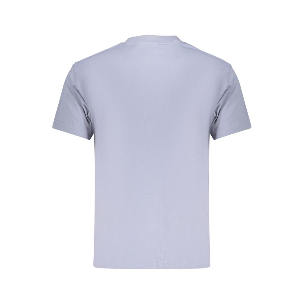 Blue Cotton Men's T-Shirt