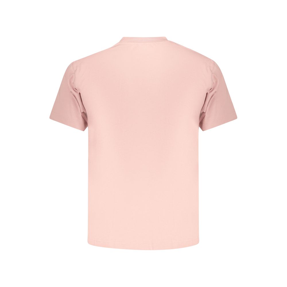 Pink Cotton Men T-Shirt