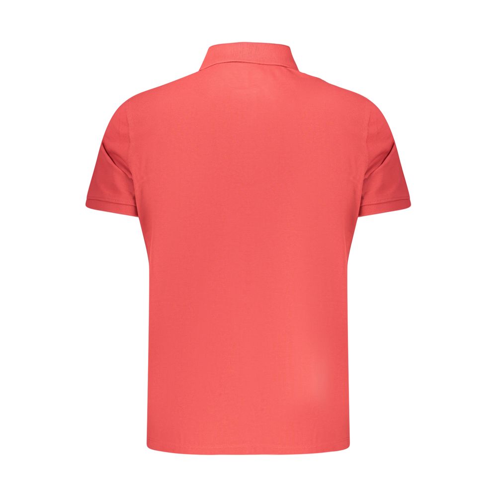 Red Organic Cotton Men Polo
