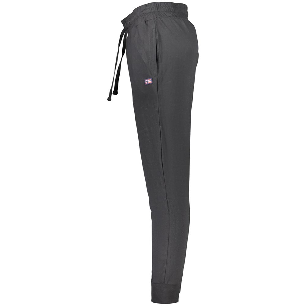 Black Cotton Men's Trousers