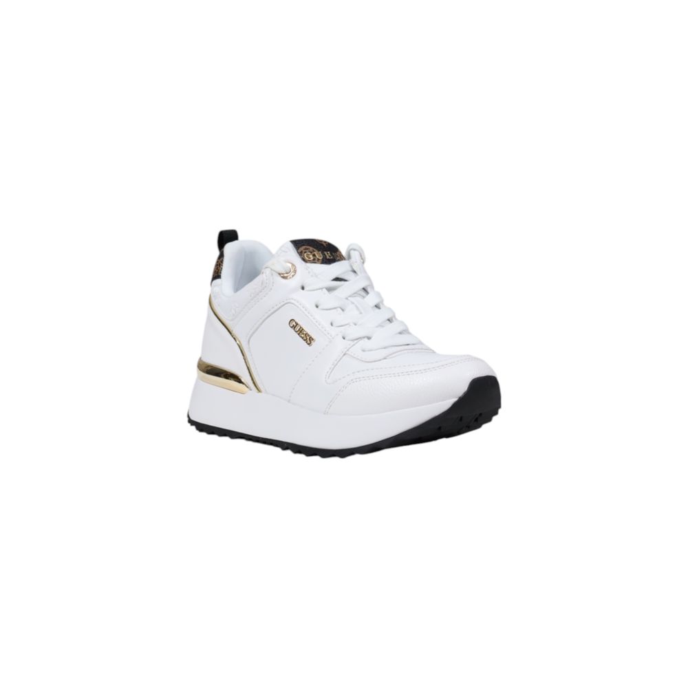 White Polyethylene Low Top Sneakers