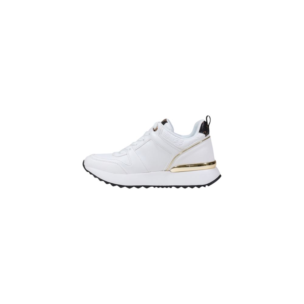 White Polyethylene Low Top Sneakers