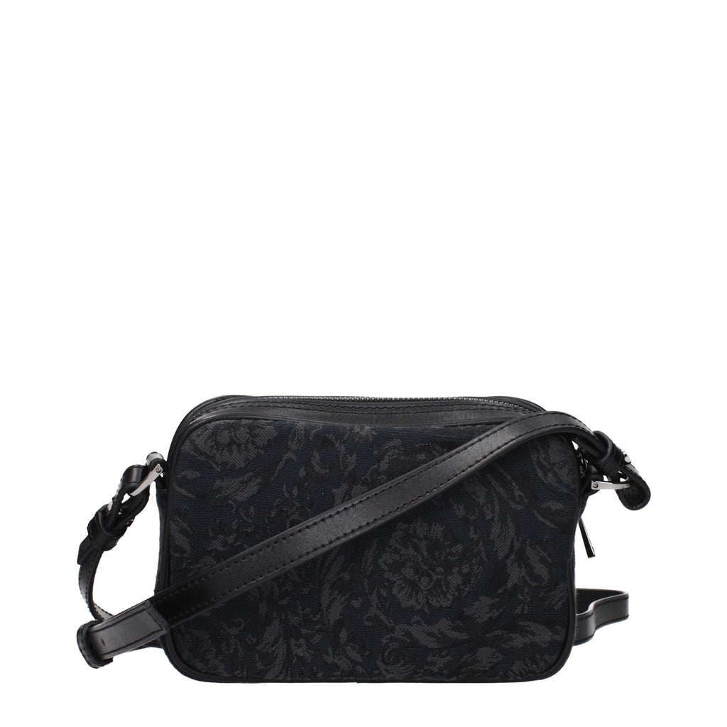 Black Fabric Crossbody Bag