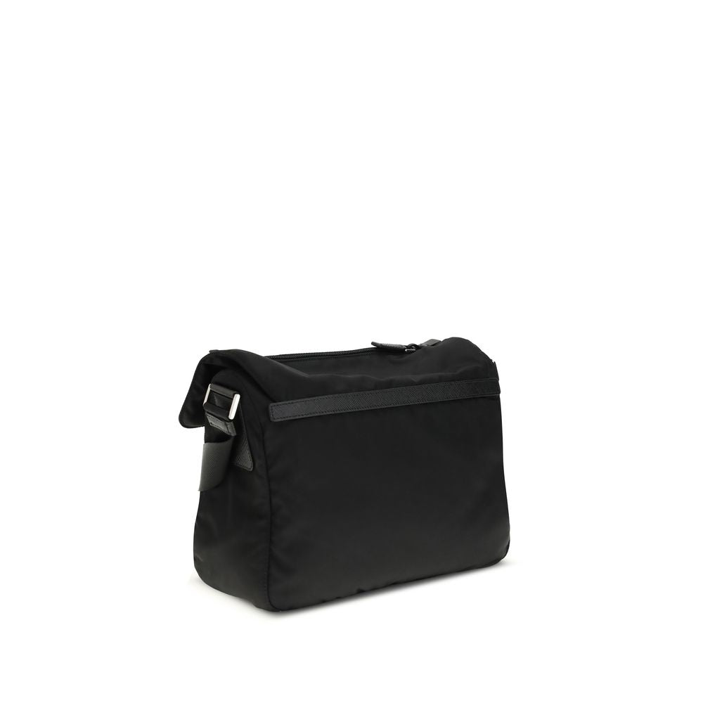 Black Polyamide Shoulder Bag