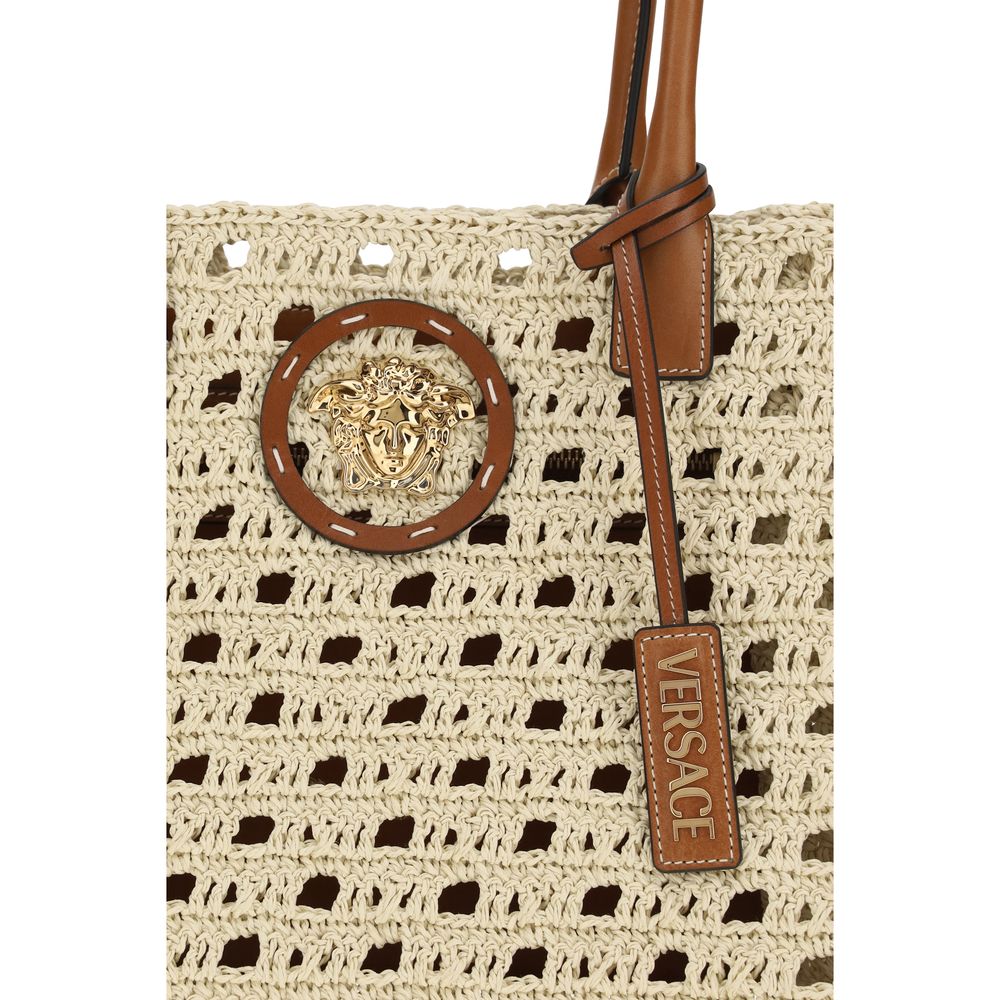 Beige Cotton Handbag