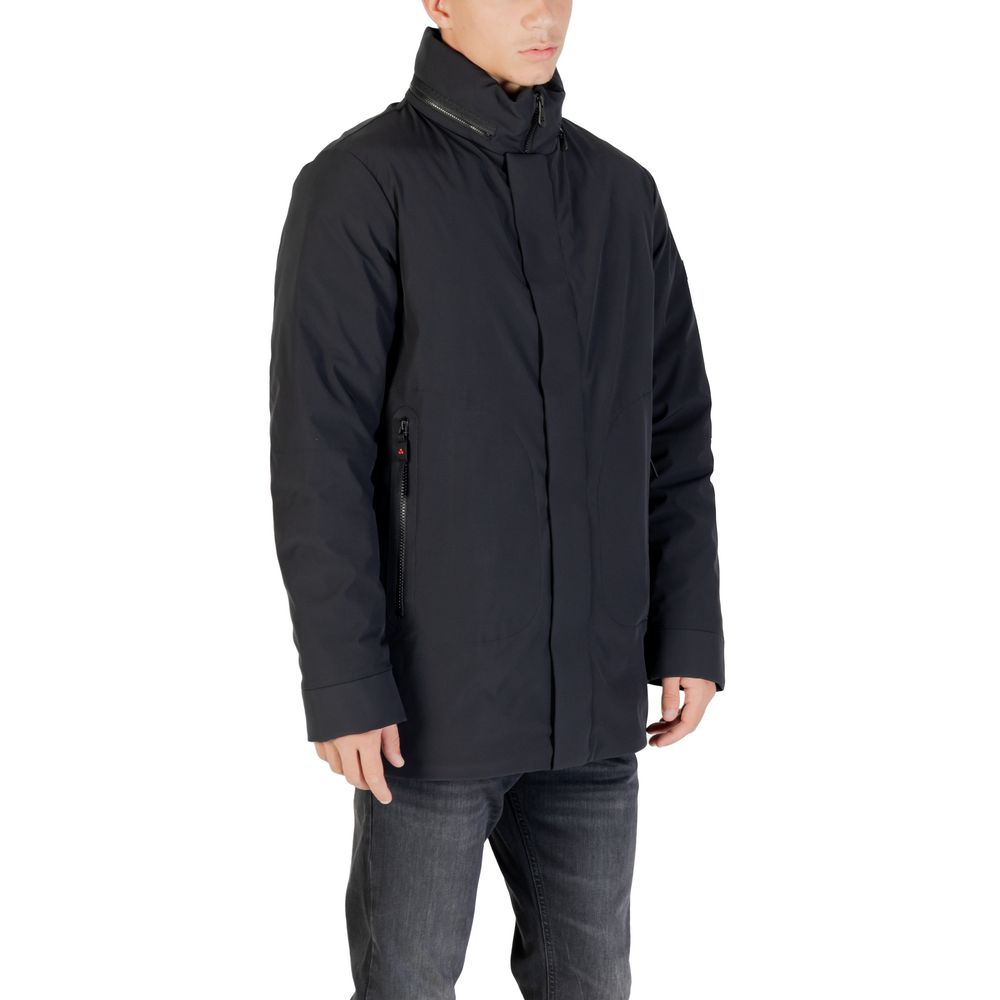 Black Polyester Parka
