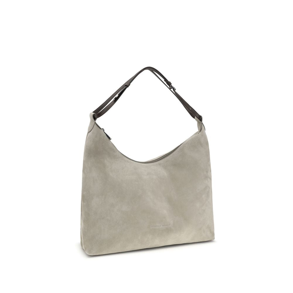 Gray Calf Leather Bos Taurus Handbag