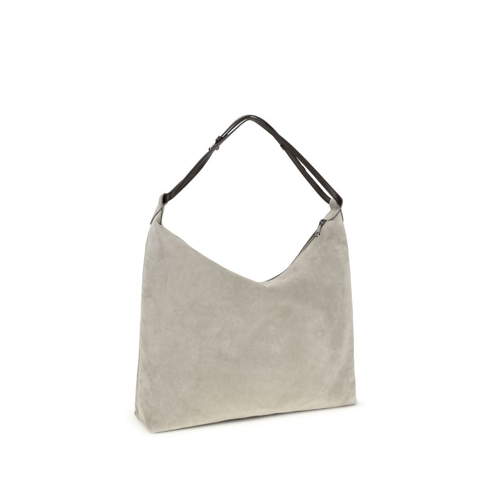 Gray Calf Leather Bos Taurus Handbag