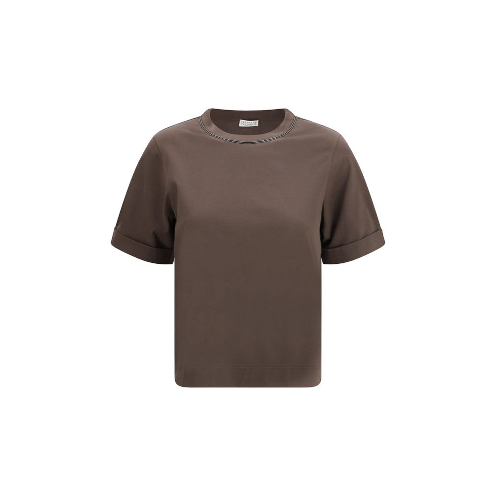 Brown Cotton T-Shirt
