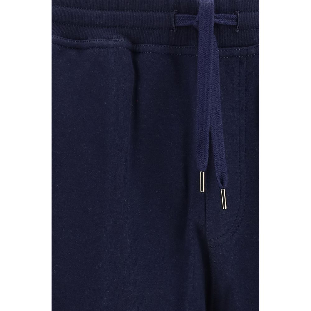 Blue Cotton Bermuda Shorts