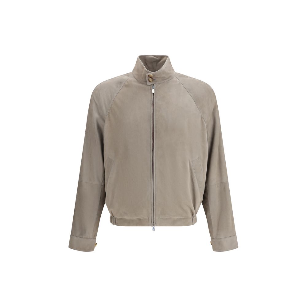 Bicolor Leather Jacket