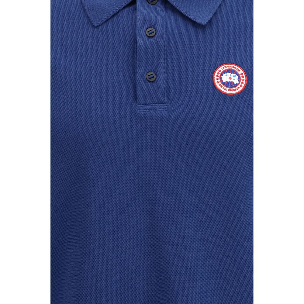 Blue Cotton Polo Shirt