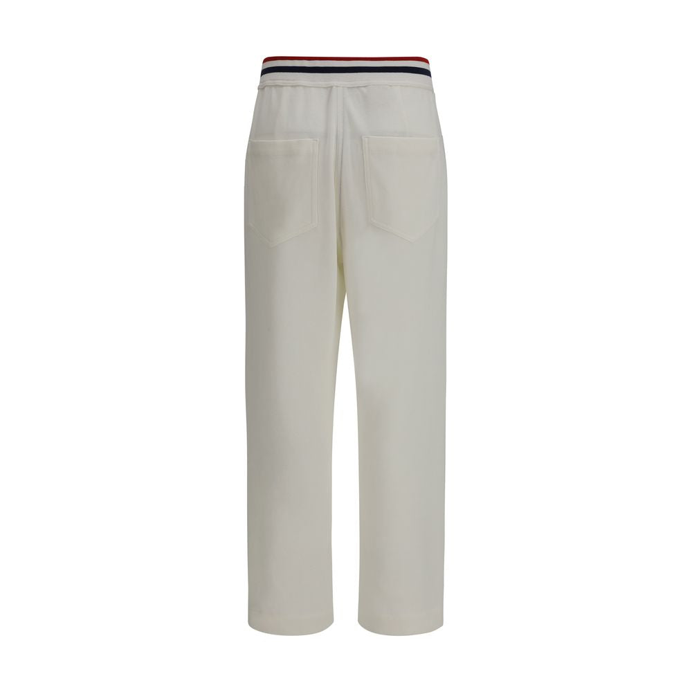 White Cotton Casual Pants