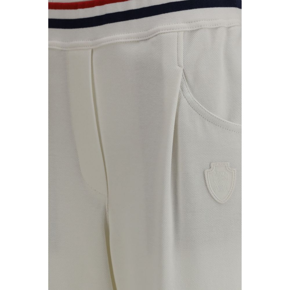 White Cotton Casual Pants