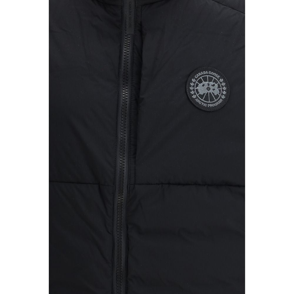 Black Polyamide Sleveless Jacket