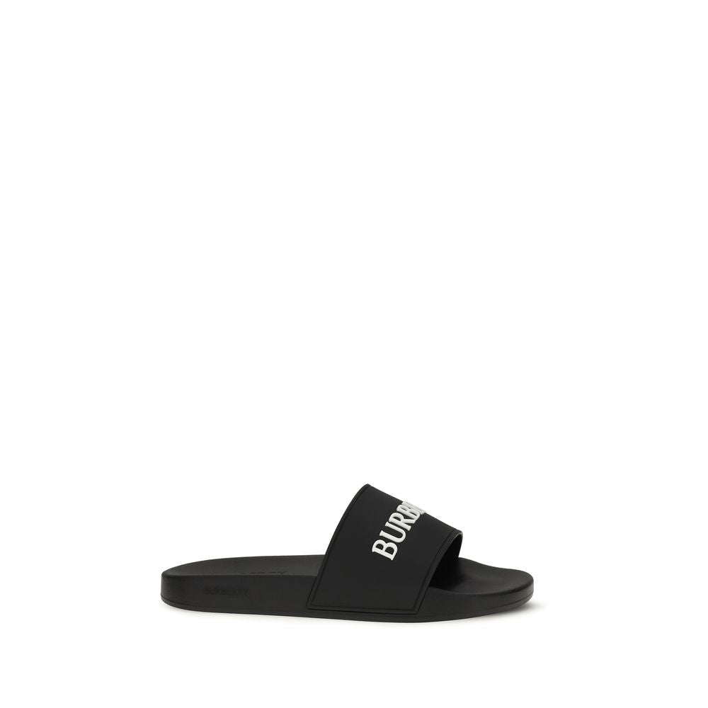 Black Rubber Slippers