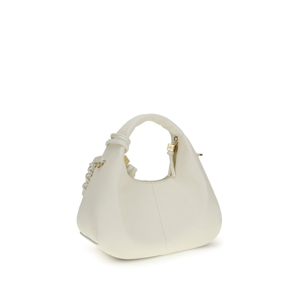 White Recycled Polyester Shoulder Bag