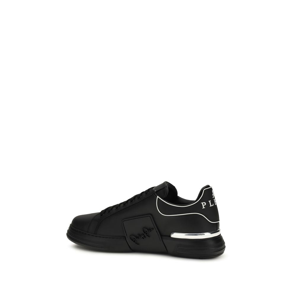 Black Calf Leather Bos Taurus Low Top Sneakers