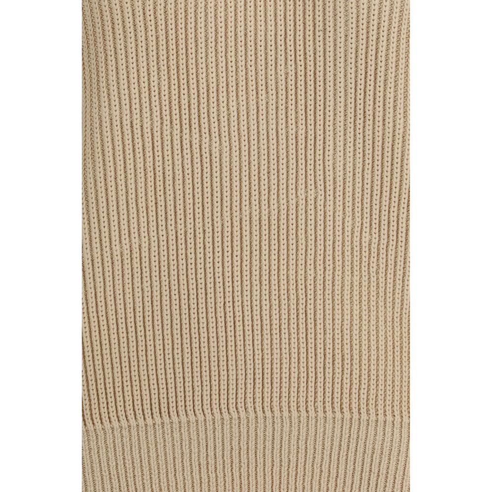 Beige Cotton Sweatshirt