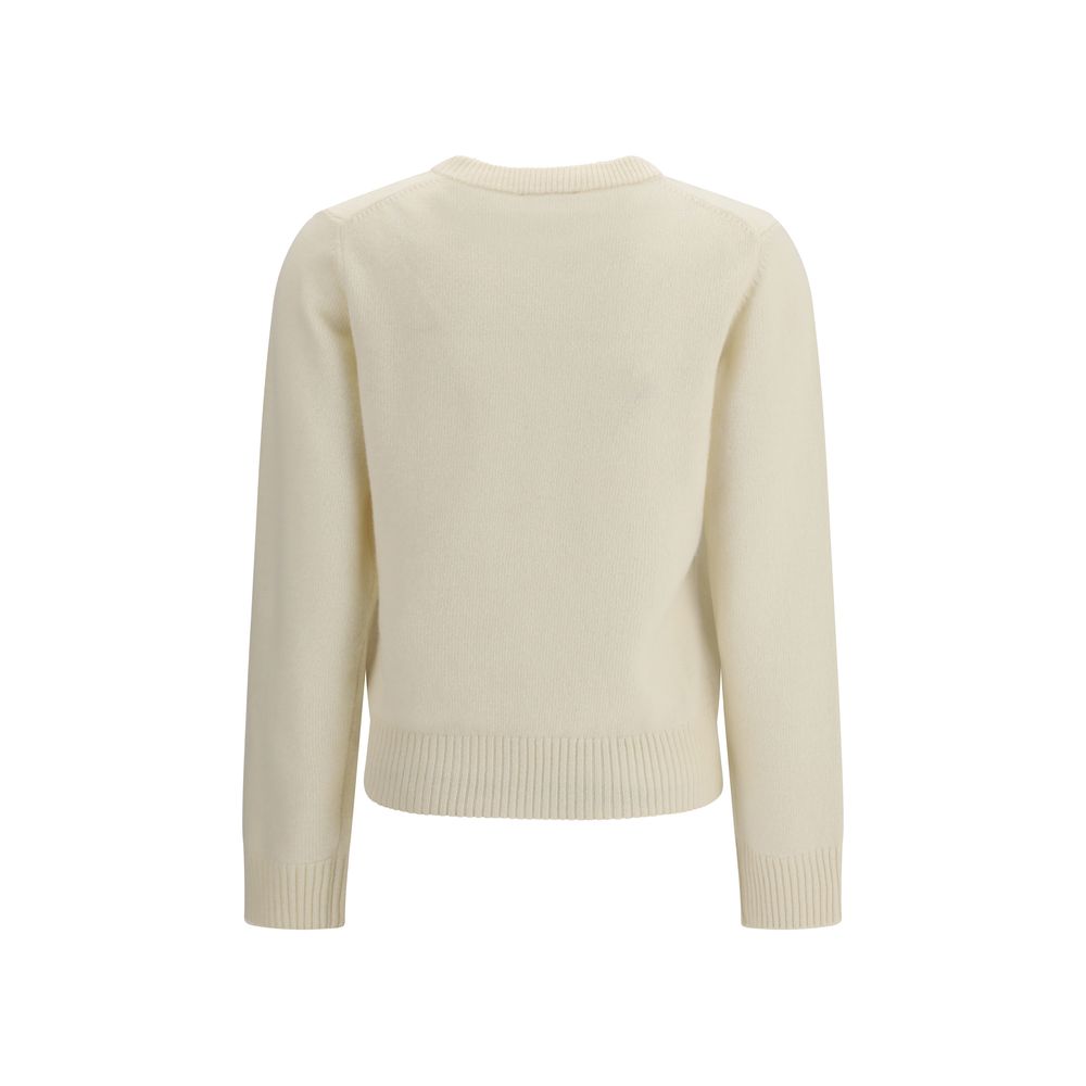 Beige Merino Wool Sweatshirt