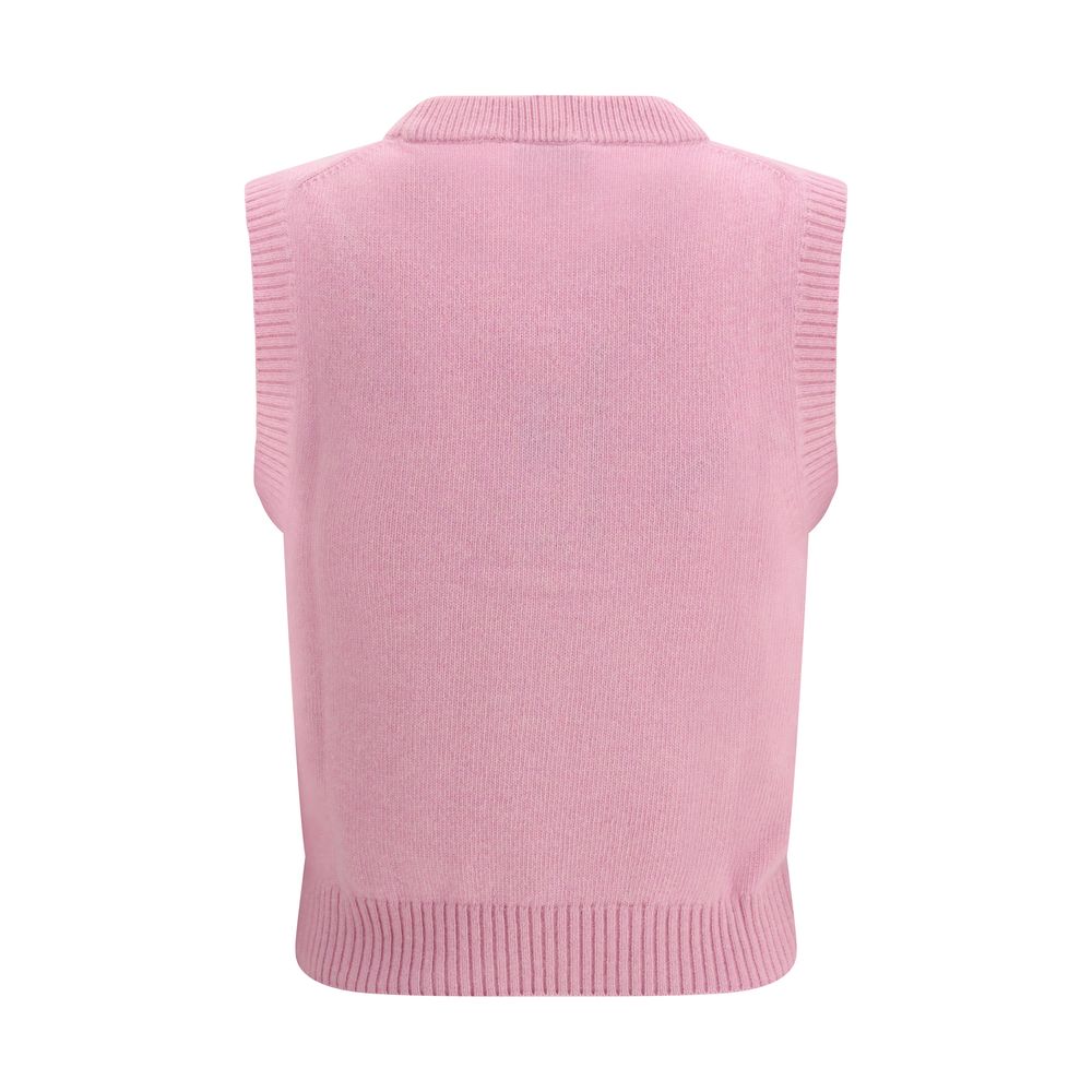 Multicolor Wool Sleeveles Sweater