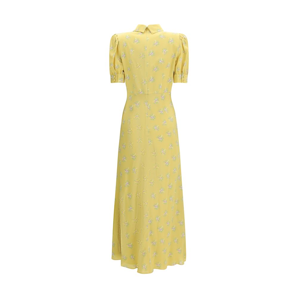 Bicolor Silk Casual Dress