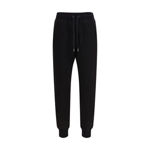 Black Cotton Casual Pants