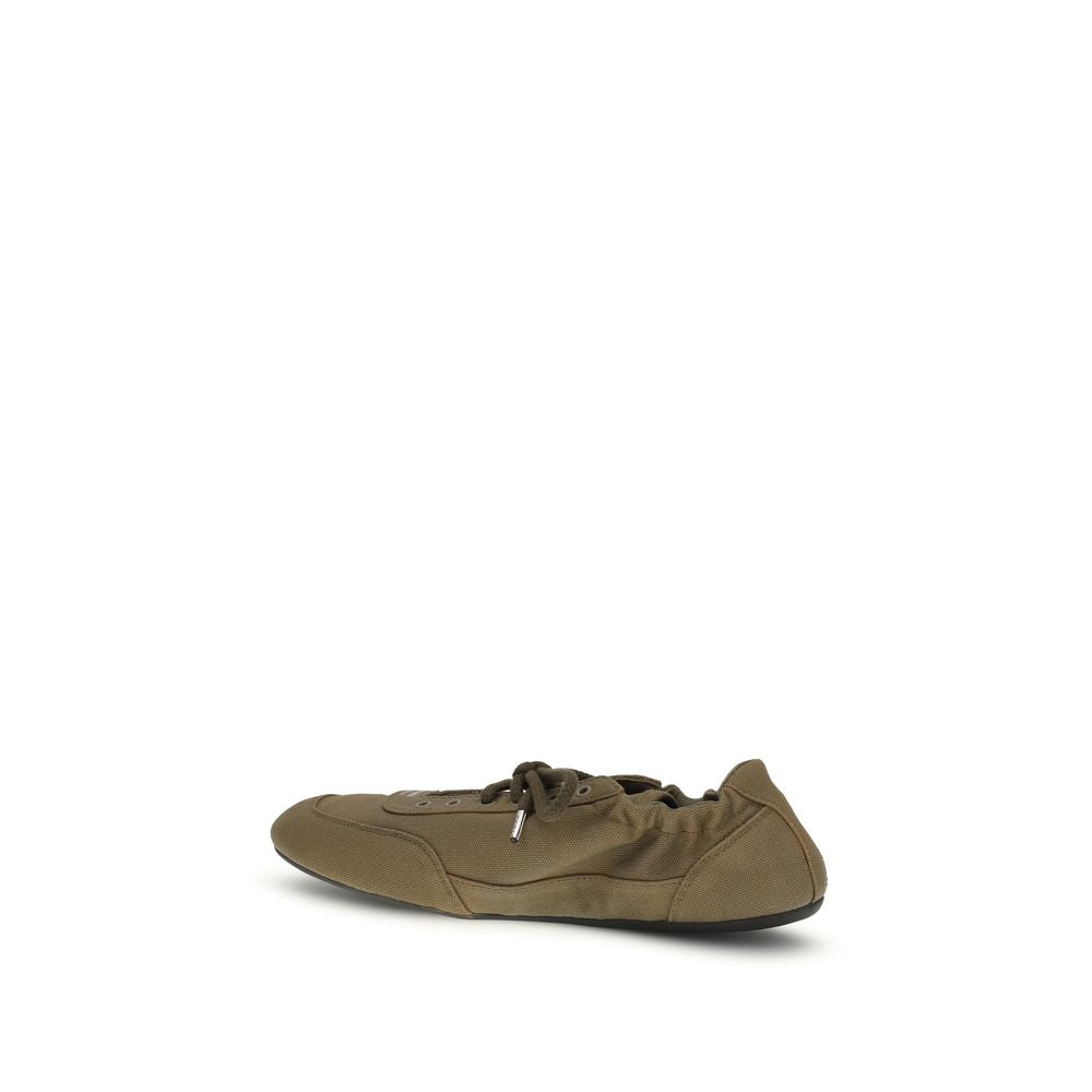Bicolor Cotton Athletic Sneakers