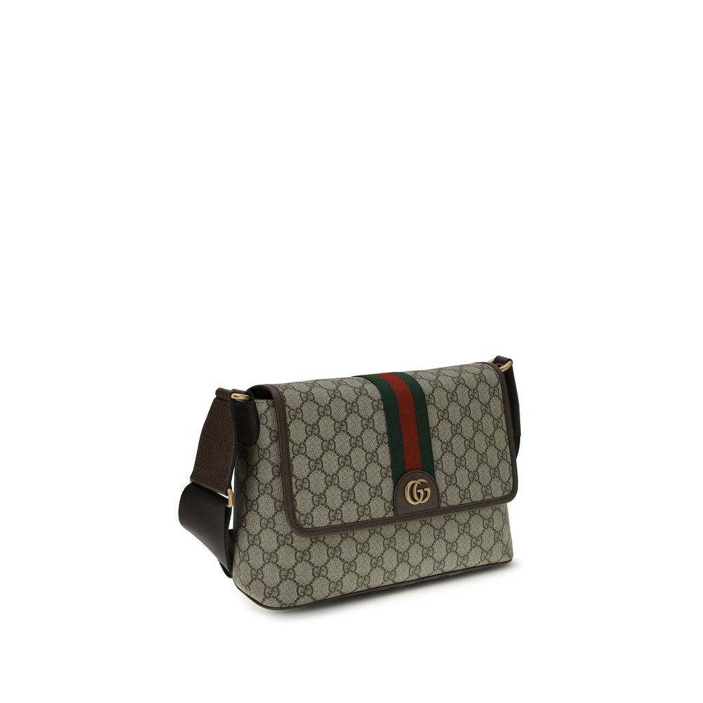 Beige Fabric Shoulder Bag
