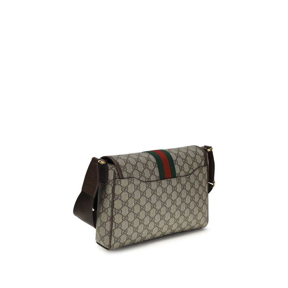 Beige Fabric Shoulder Bag