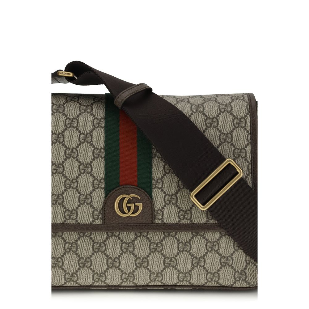 Beige Fabric Shoulder Bag