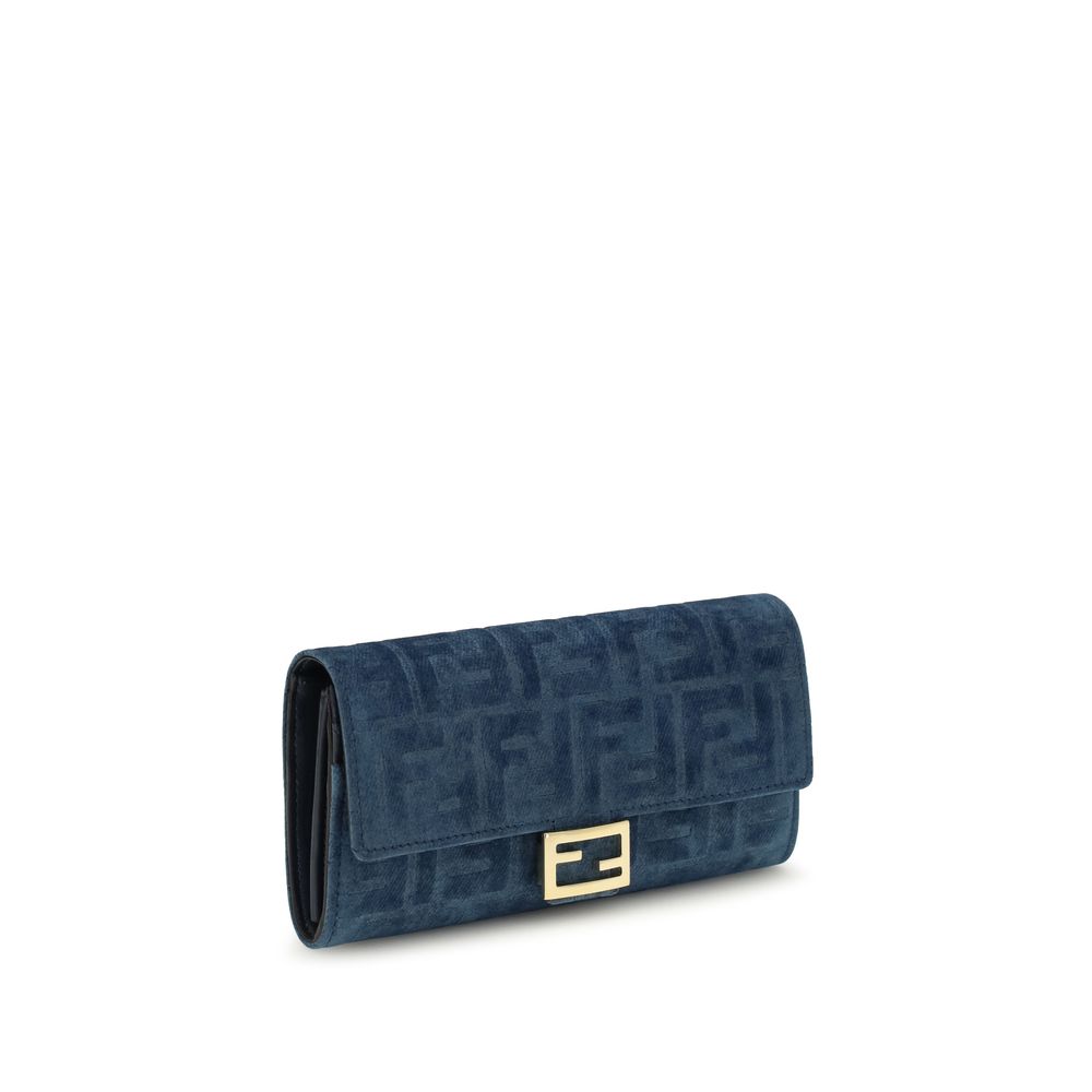 Blue Cotton Wallet