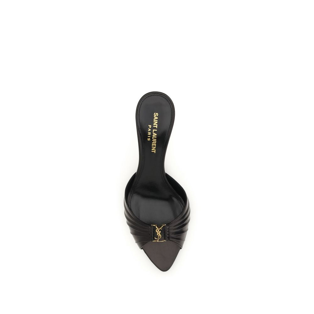 Black Calf Leather Bos Taurus High Heel Pumps