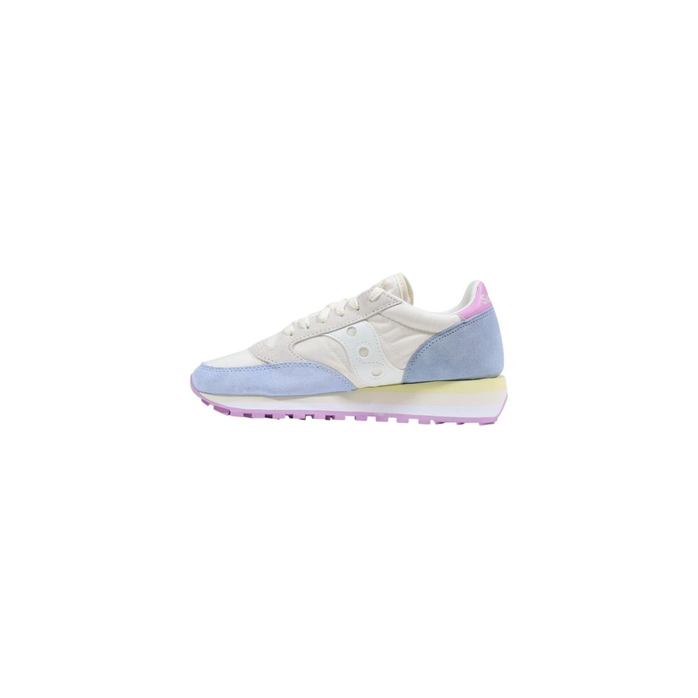 Cream Suede Leather Athletic Sneakers