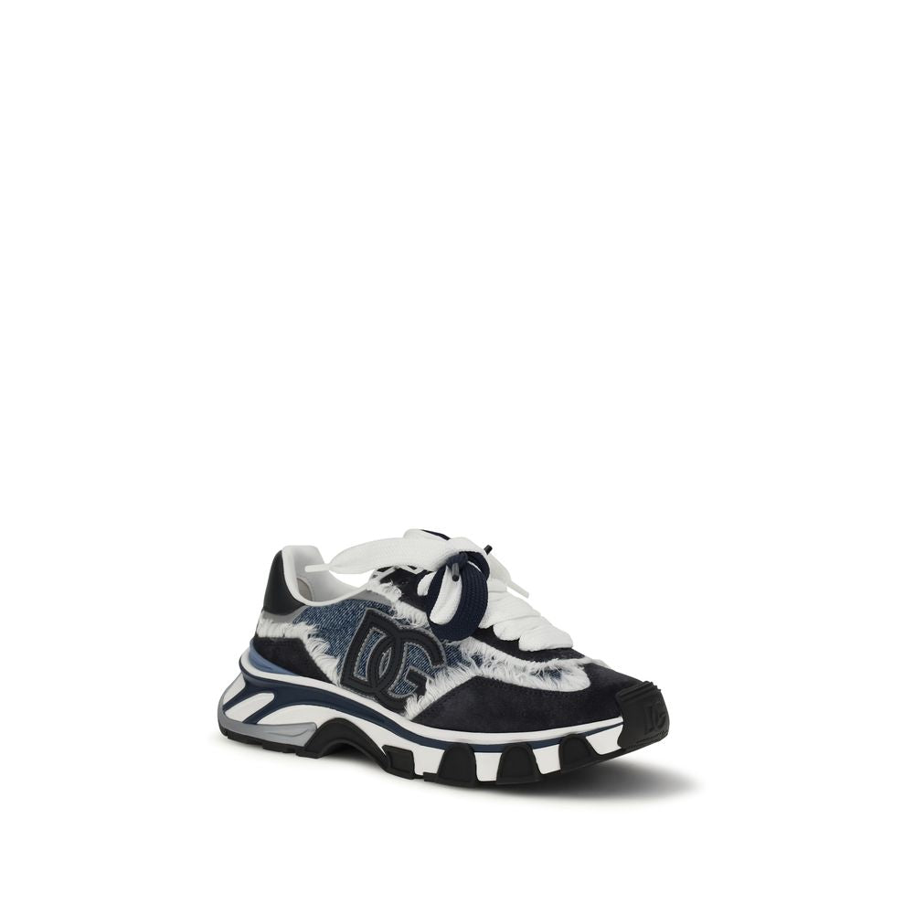 Multicolor Cotton Chunky Sneakers