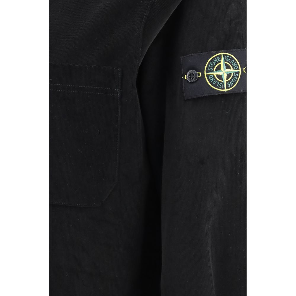 Black Cotton Dress Shirt