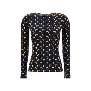 Black Polyamide Pattern Shirt