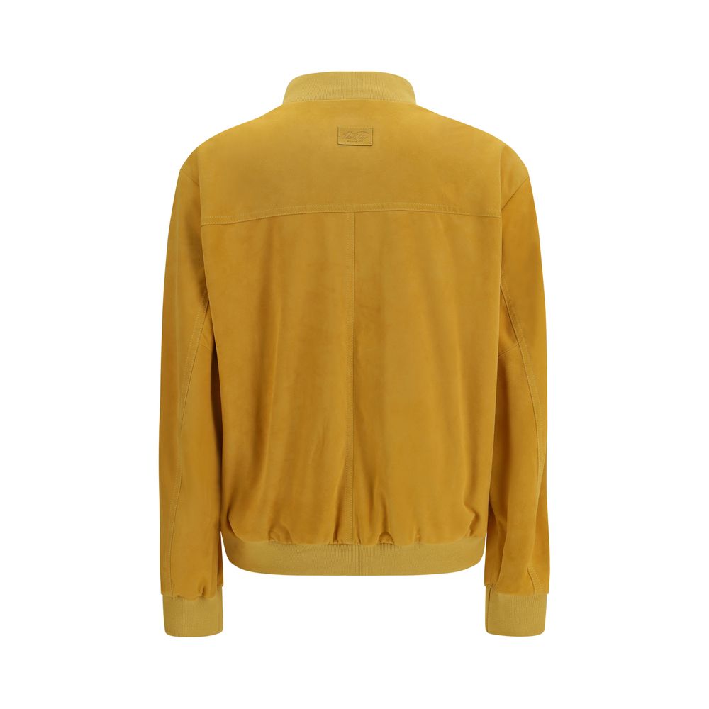 Bicolor Goatskin Bomber