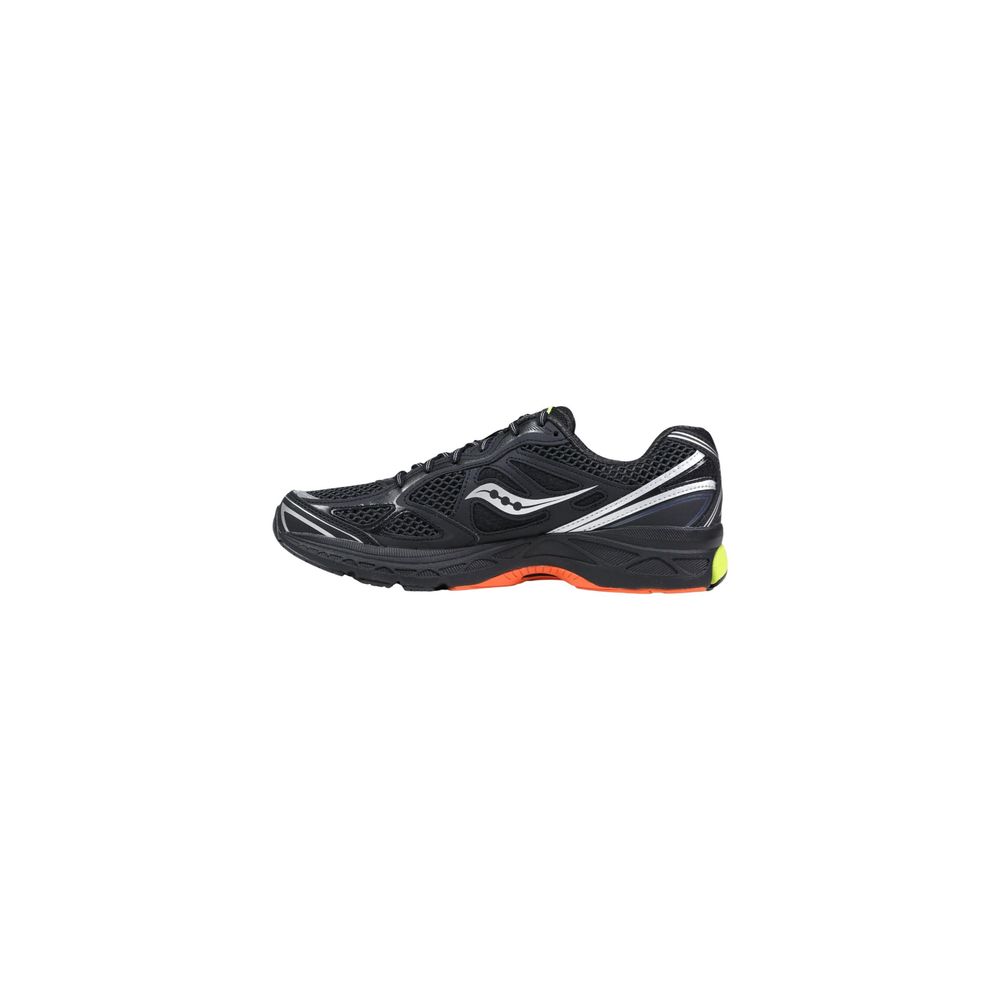 Black Polyethylene Athletic Sneakers