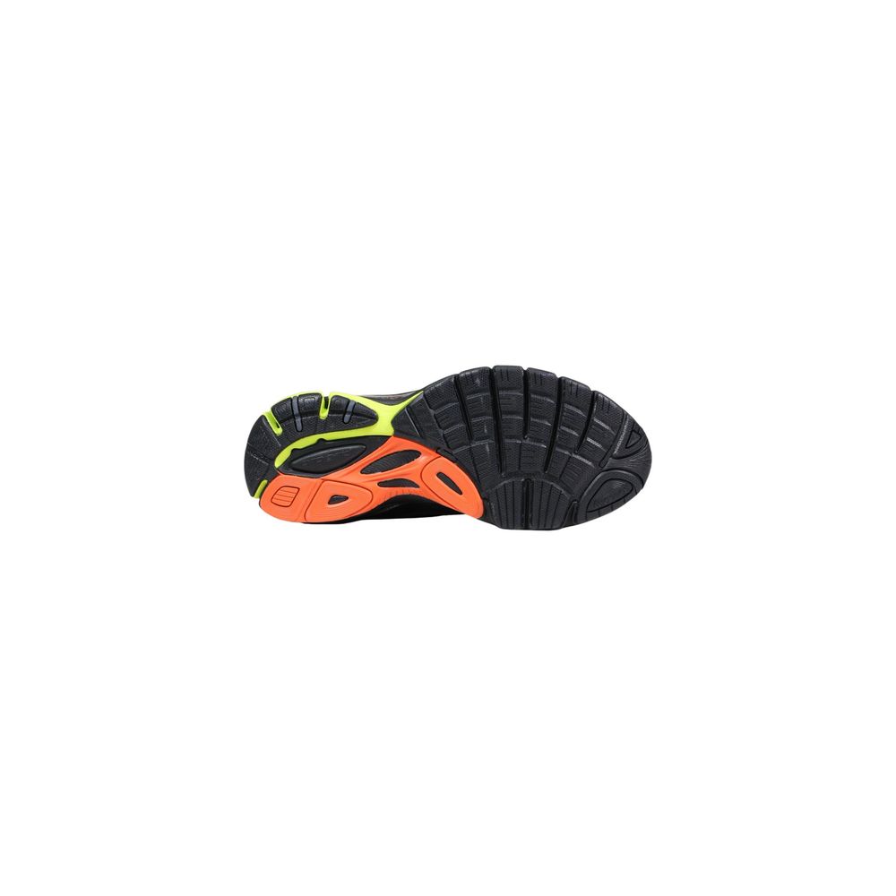 Black Polyethylene Athletic Sneakers