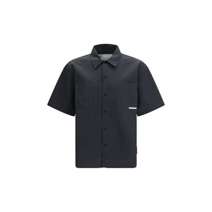 Black Cotton Shortsleeve Shirt