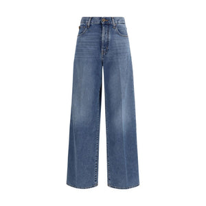 Blue Cotton Relaxed Fit Jeans